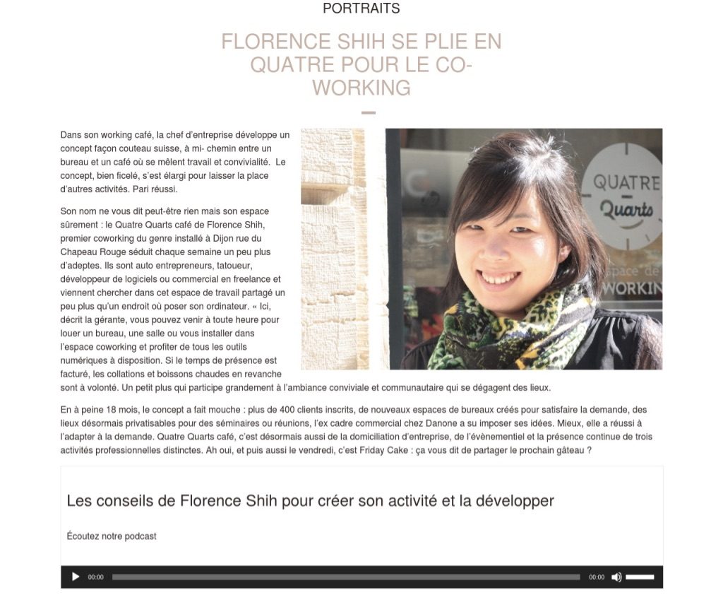 Portrait Florence Shih we love bourgogne